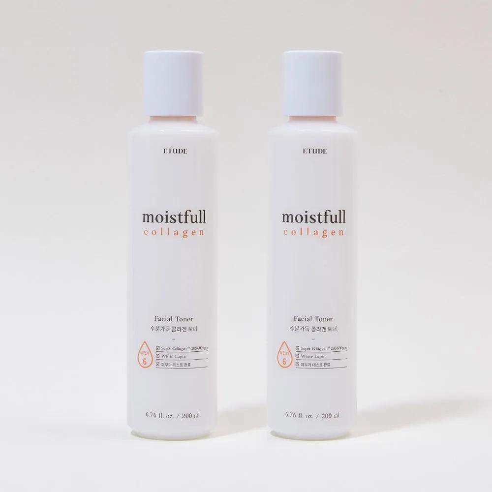 Moisture-Rich Collagen Toner 200ml x 2 / Plump-Boosting Moisture-Replenishing Skin