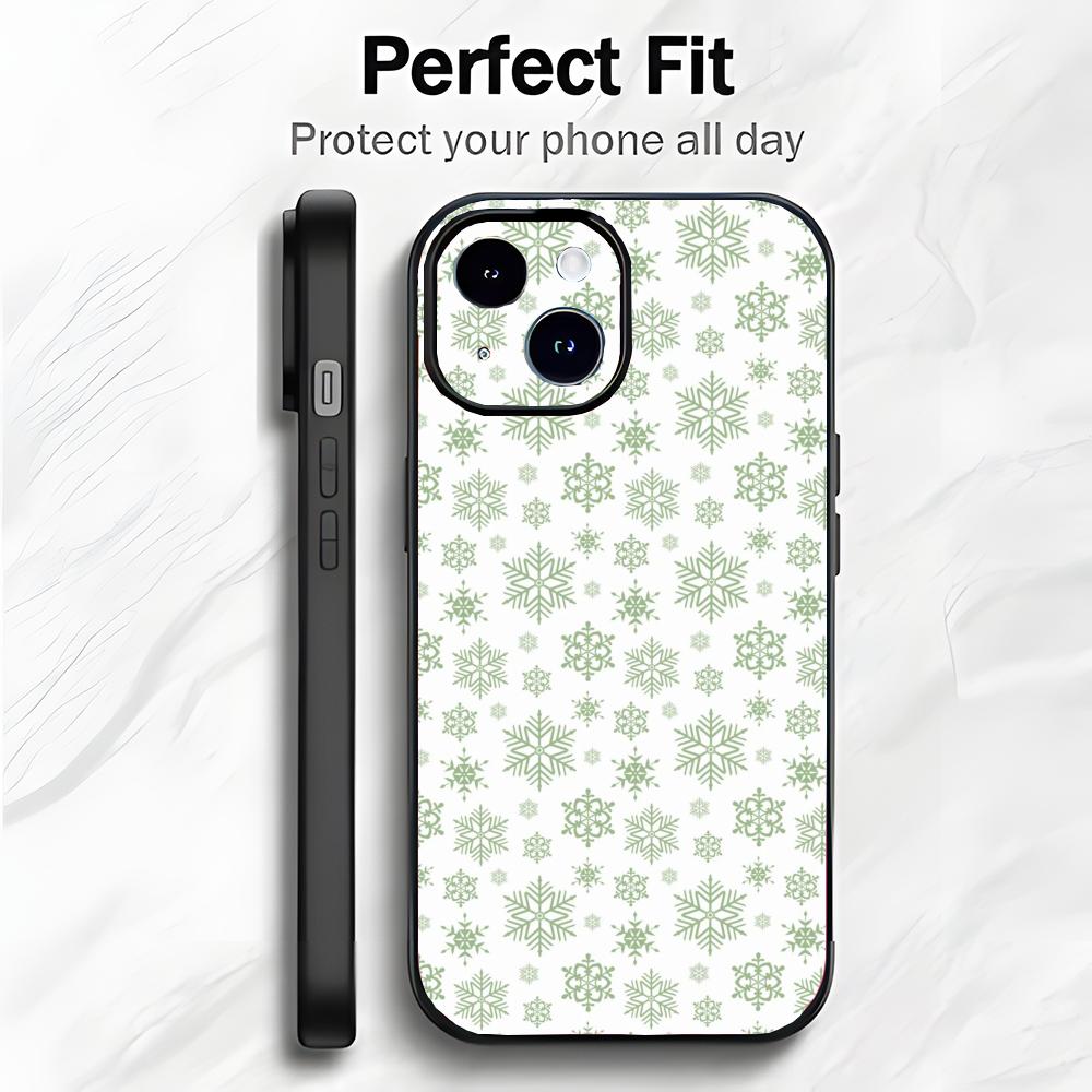 Christmas Santa Claus Snowflake Art Phone Case Phone Case Soft Packaging Lightweight For iPhone17 16 15 14 13ProMax