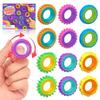 6Pcs New Fidget Toys Silicone Sensory Ring Silicone Decompression Toy Sensory Ring Party Entertainment Games Gift