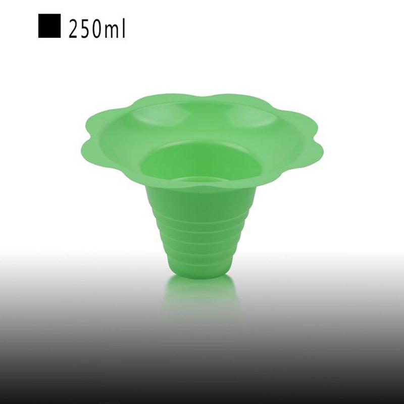 20 Stück Einweg-Joghurtbecher, Schneekegelbecher für Eiscreme, Smoothie-Eiscremebecher, rasiertes Eis, Sandeisschale, Blumen-Schneeeisbecher