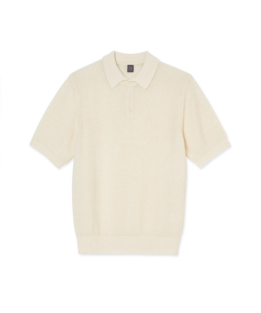 IOLO Cool Linen Half Collar_Ivory