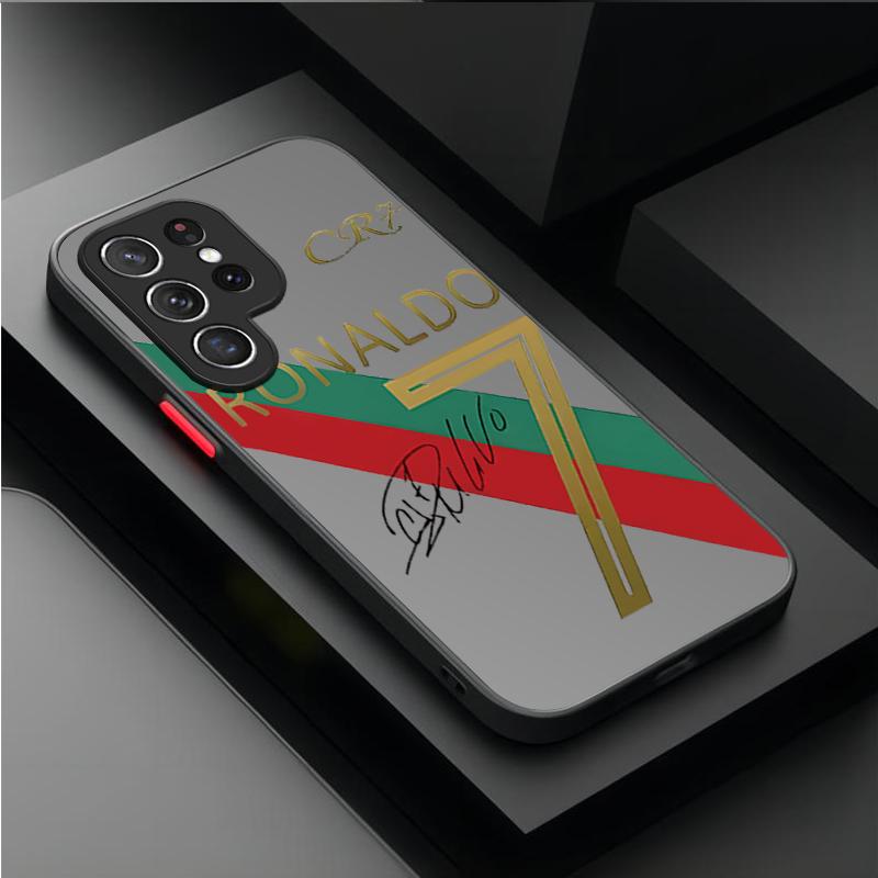 Etui na telefon z numerem 10 7 piłkarza For Samsung Galaxy S24 S23 S22 Ultra S21 S20 FE S10 Plus A15 A25 A35 A55 5G Note 20 10 Pokrowiec PC