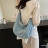 Torebka na ramię Denim Crossbody Bag Jednolity kolor Damska torba typu tote o dużej pojemności