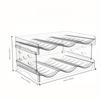 Modular Expandable Cup Storage Rack 2 To 3 Layers Transparent Organizer for Insulated Tumblers Wine Glasses Kitchen Countertop