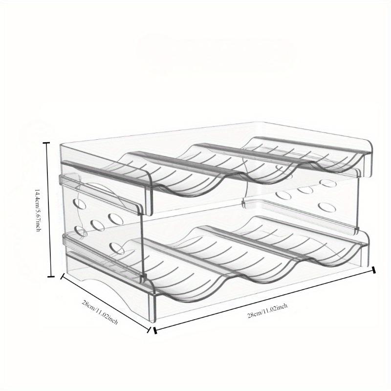 

Modular Expandable Cup Storage Rack 2 To 3 Layers Transparent Organizer for Insulated Tumblers Wine Glasses Kitchen Countertop