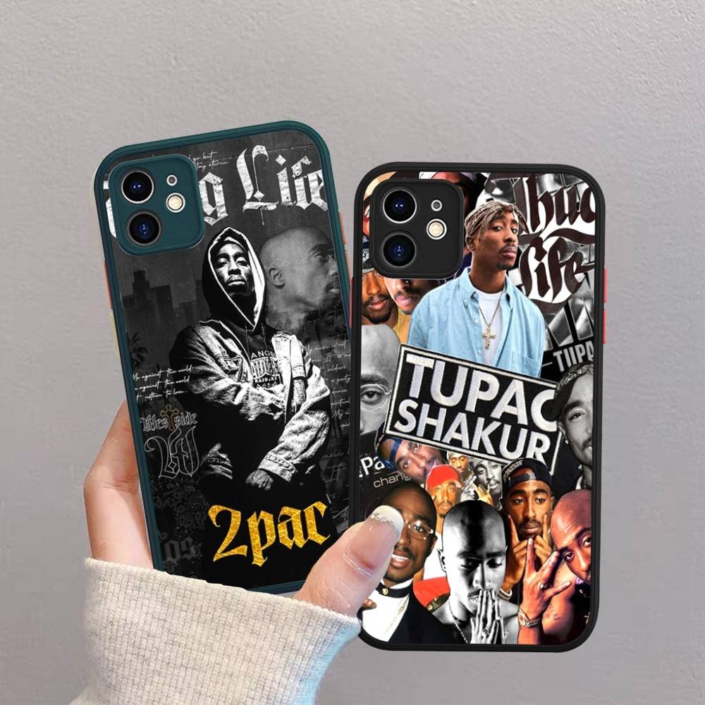 American Rapper T-Tupac S-Shakur Matte Transparent Phone Cover For IPhone Case 16 15 14 13 12 11 Pro Max X XS Max Plus