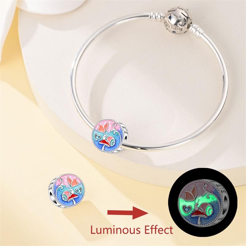 Copper Luminous Charms Angel Celebrate Candle Pendant Jewellery Fit Original Bracelet Necklace For Women Diy Gift