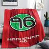 1pc Hannover 96 Print Flannel Blanket, High Quality Comfortable for All Seasons, Home Decor, Warmth and Comfort, Perfect for Christmas Gifts58