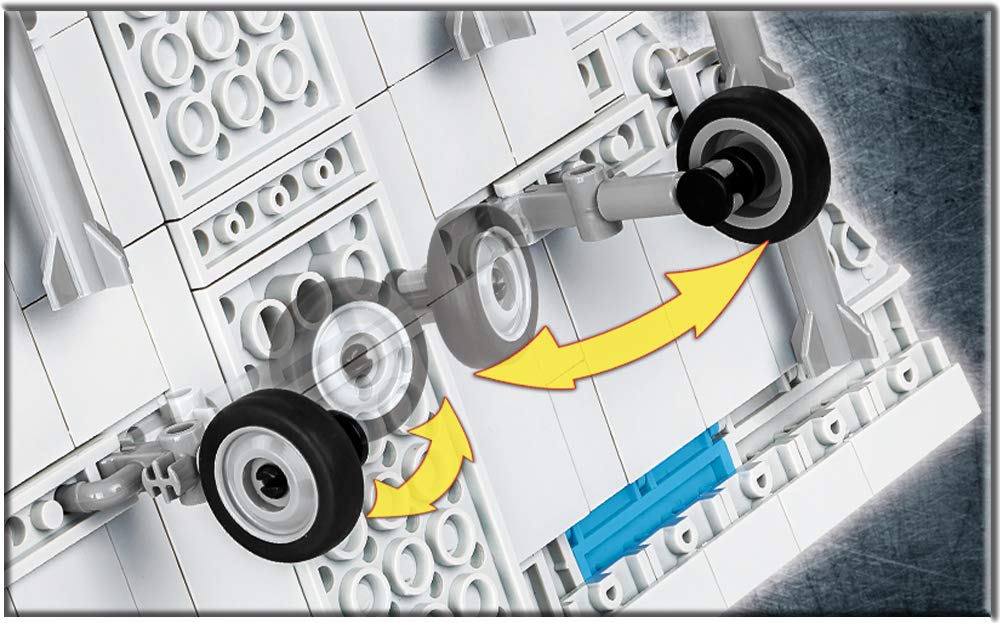 COBI Kocky Francouzské vojenské letadlo Mirage 2000 148 400 dílů Kompatibilní s Lego [VYROBENO V EU] 5801