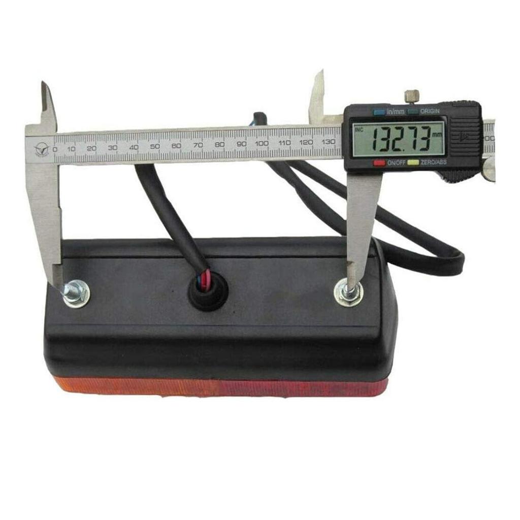 Rear Tail Light Lamp Assembly with 12V Bulbs Replacement for Massey Ferguson 230 240 250 265 275 290 Case IH / David Brown Tractors