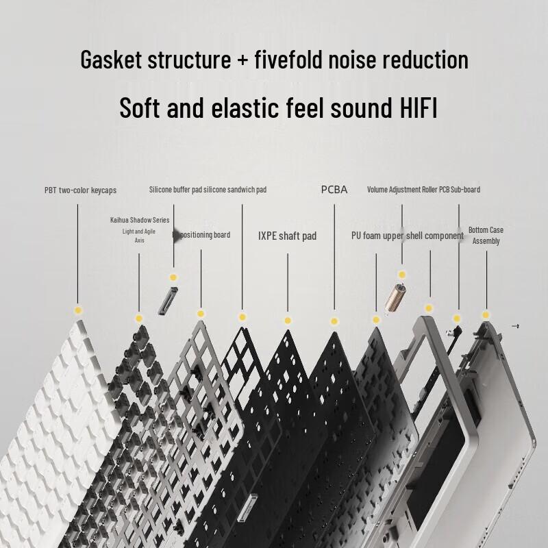 Lofree Flow Lite 100-Key Low-Profile Hot-Swappable Tri-Mode Mechanical Keyboard