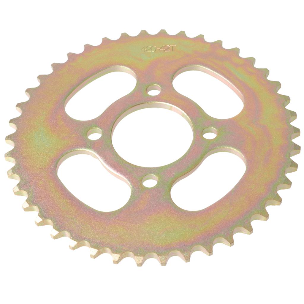 420-42T 48mm 4 Hole Rear Sprocket for ATV Quad Pit Buggy Buggy Kart Motorcycle Compatible with Various ATV 4 Wheel Dirt Bike