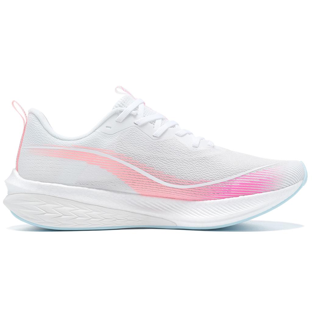 New LiNing Red Hare 6 Pro Durable Breathable Low Top Running Shoes Women's White Pink ARMT014-6