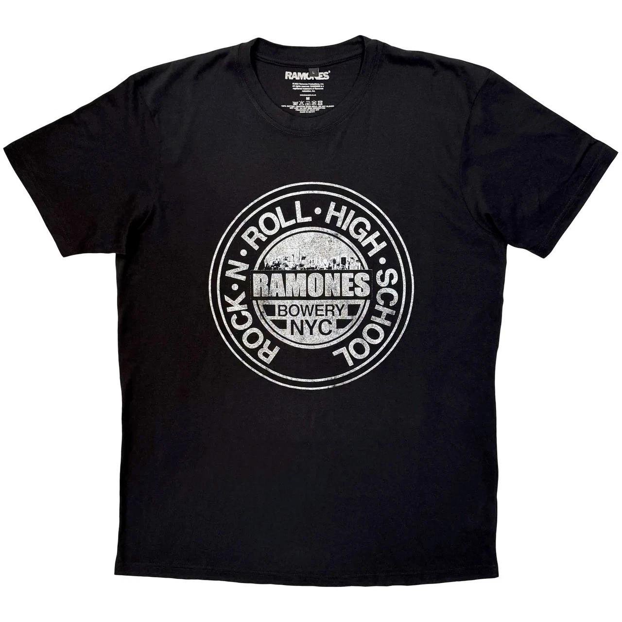 Ramones - Rock N Roll High School - Black Carbon t-shirt XS