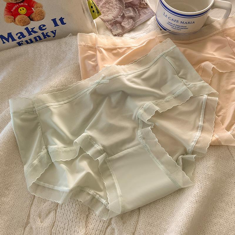 

Non-trace Breathable Skin Friendly Quick Dry Mid-rise Briefs for Women M розовый