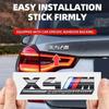 ABS Chrome Car Rear Trunk Emblem Sticker Styling Power Competition  for BMW M M1 M2 M3 M4 M5 M6 M7 X7M X2M X3M X4M X5M X6M
