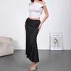 2026 Spring New Style Wooden Decorative High-waisted Slim-fit Hip-hugging Ribbon Women's Skirt