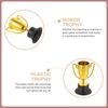 8Pcs Mini Trophy Award Set Gold Color for Competition School Rewards Party Decoration Mini Trophies Trophy Award