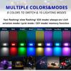 RGB LED Portable Party Lights Remote Control Wireless Lighting Rechargeable Car Footwell Light Under Glow Kit Accessories Gift