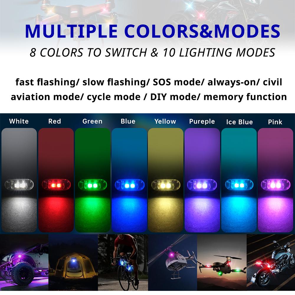 RGB LED Portable Party Lights Remote Control Wireless Lighting Rechargeable Car Footwell Light Under Glow Kit Accessories Gift