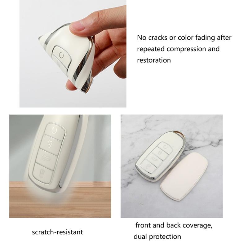 Strong TPU Protective Case Custom Fit TPU Key Fob Cover Easy To Use Designed Specifically for Chery Tiggo 8plus 8pro