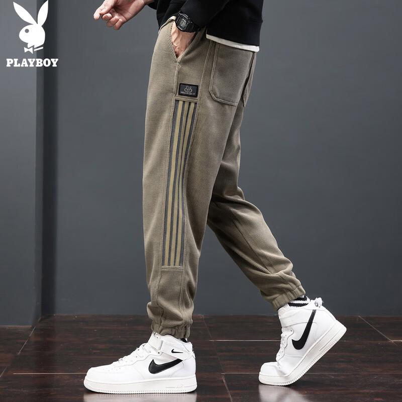 PLAYBOY Men's Autumn/Winter Casual Jogger Pants