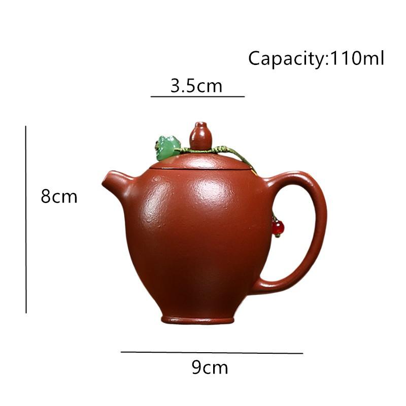 Chinese Yixing Purple Clay Teapot Beauty Tea Infuser Kettle Tradition Handmade Tea Pot Household Zisha Tea Set Teaware 110ml