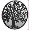 Garden Mirror Black 40 X 2.5 Cm Iron Round