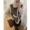 Maillard Women's Korean Style Lambswool Vest: Autumn/Winter Sleeveless Leather & Fur Outerwear - Petite to Plus Sizes