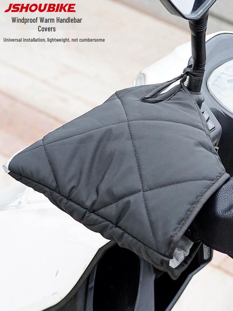 Electric Vehicle Handlebars: Winter Warm Waterproof & Windproof Protective Gloves, Plus Velvet Thickness. One Size