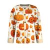 Women's Halloween Print Long Sleeve Knit Cardigan Button Front Sweater for Fall Outfits