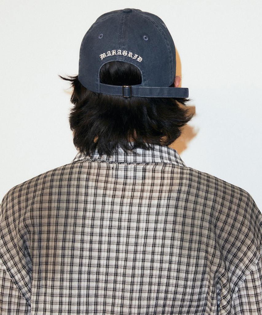 MAHAGRID Vintage Washed M Ball Cap Navy(Mg2Gsmab35A)