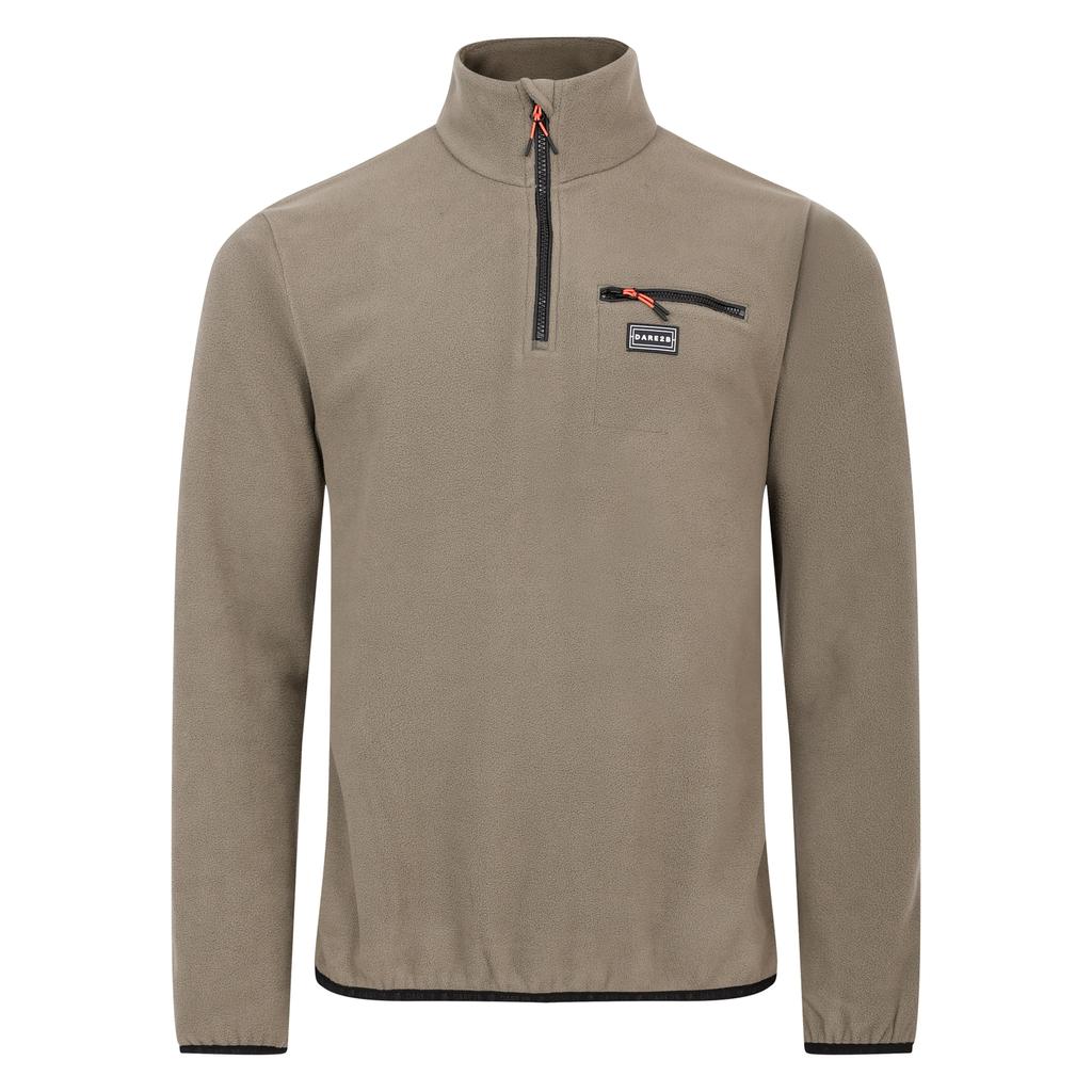 Mens Affinity Zip Neck Fleece Top