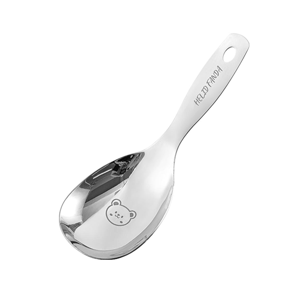 Cute 304 Stainless Steel Non Stick Rice Spoon Rice Cooker Rice Shovel With Anti Scalding Handle Durable Kitchen Cookware