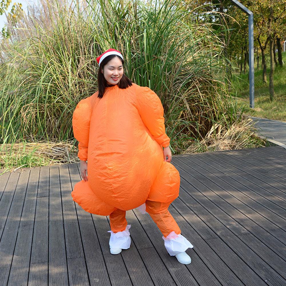 Christmas Inflatable Costume Waterproof Flame Retardant Blow Up Thanksgiving Turkey Costume For Festival Party