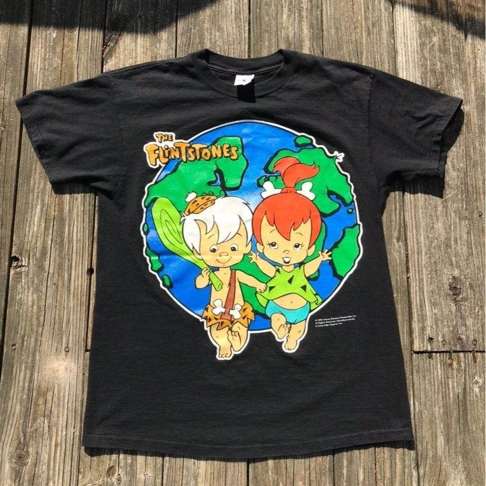 Retro 90s The Flinstone Cartoon Hanna-Barbera Unisex Tee Gift For Fan S-5XL