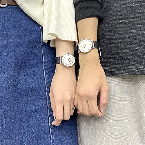 Coach storage box pair watch set, two-piece, matching metallic gray leather watches for adults, 1450315514503155