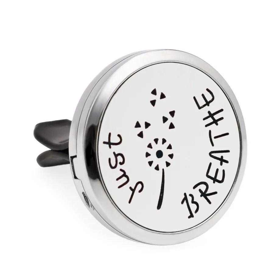 Aromatherapy Jewelry Car Perfume Air Freshener Car Clip Tree of Life Aroma Essential Oil Diffuser Necklace Locket Pendants