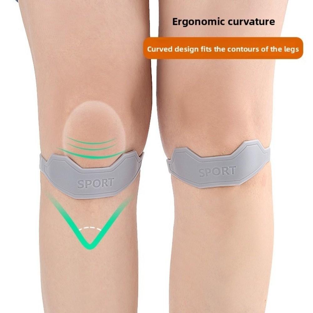 New Silicone Patella Tendon Knee Straps Flexible Fixed Protection Knee Sports Support Band Supportive Knee Support Brace Sports
