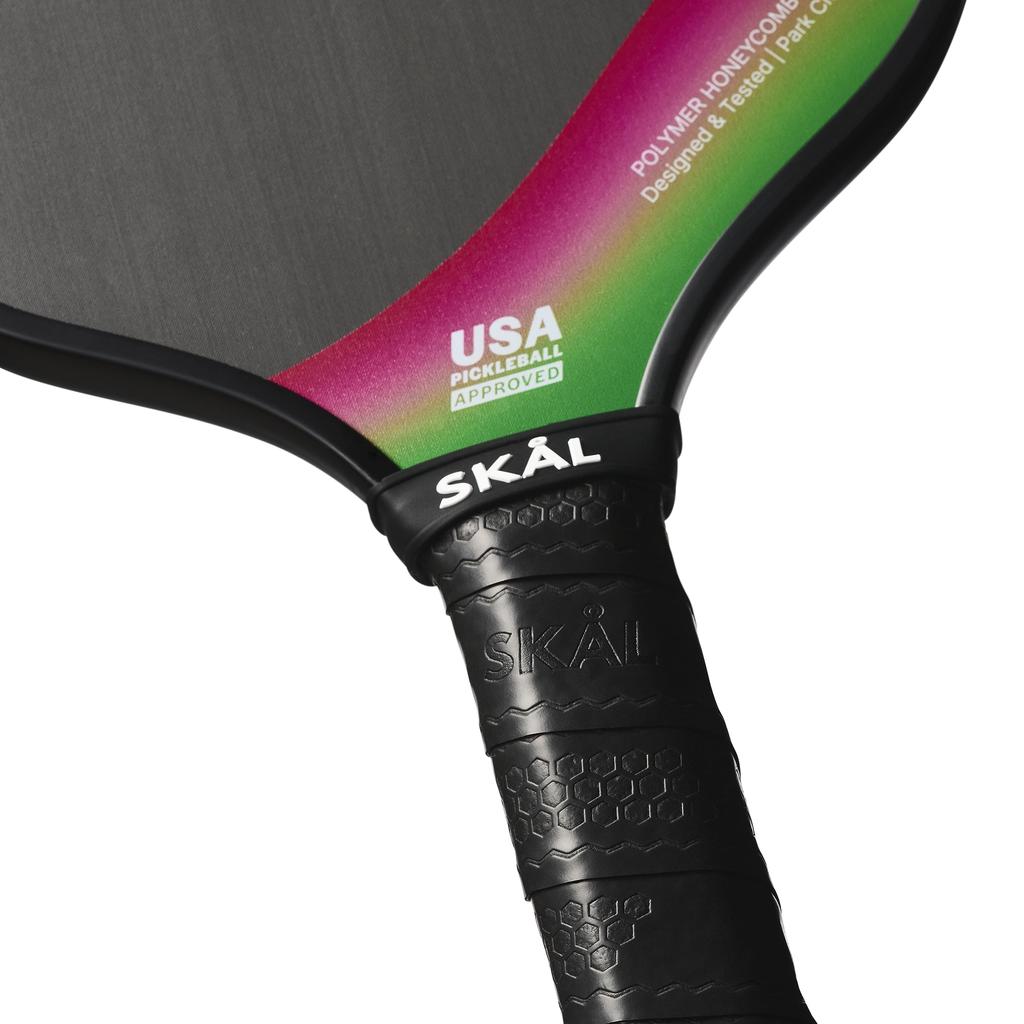 Skal Pickleball Paddle Odin Premium Pro Racket USA Pickleball Approved Raw Carbon Fiber Performance Polypropylene Honeycomb Comfortable Hex Curl Grip