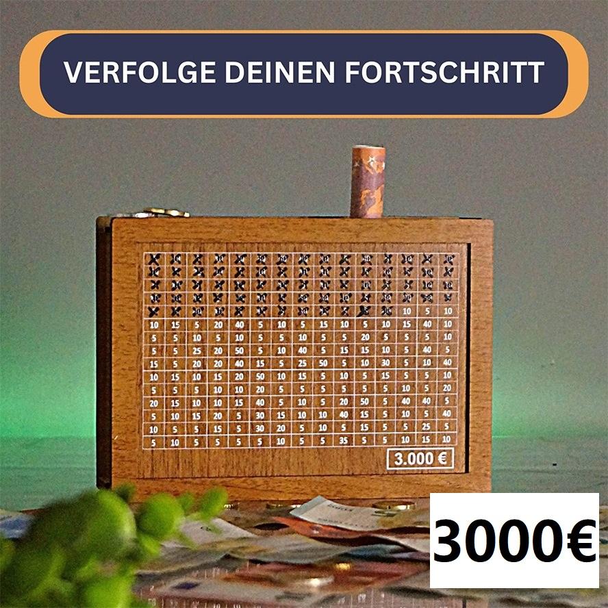 Saving Box 10000 Piggy Banks To Save10000 Euros Money Vault Children's Purse Deposit with Counter Eur Wooden Box