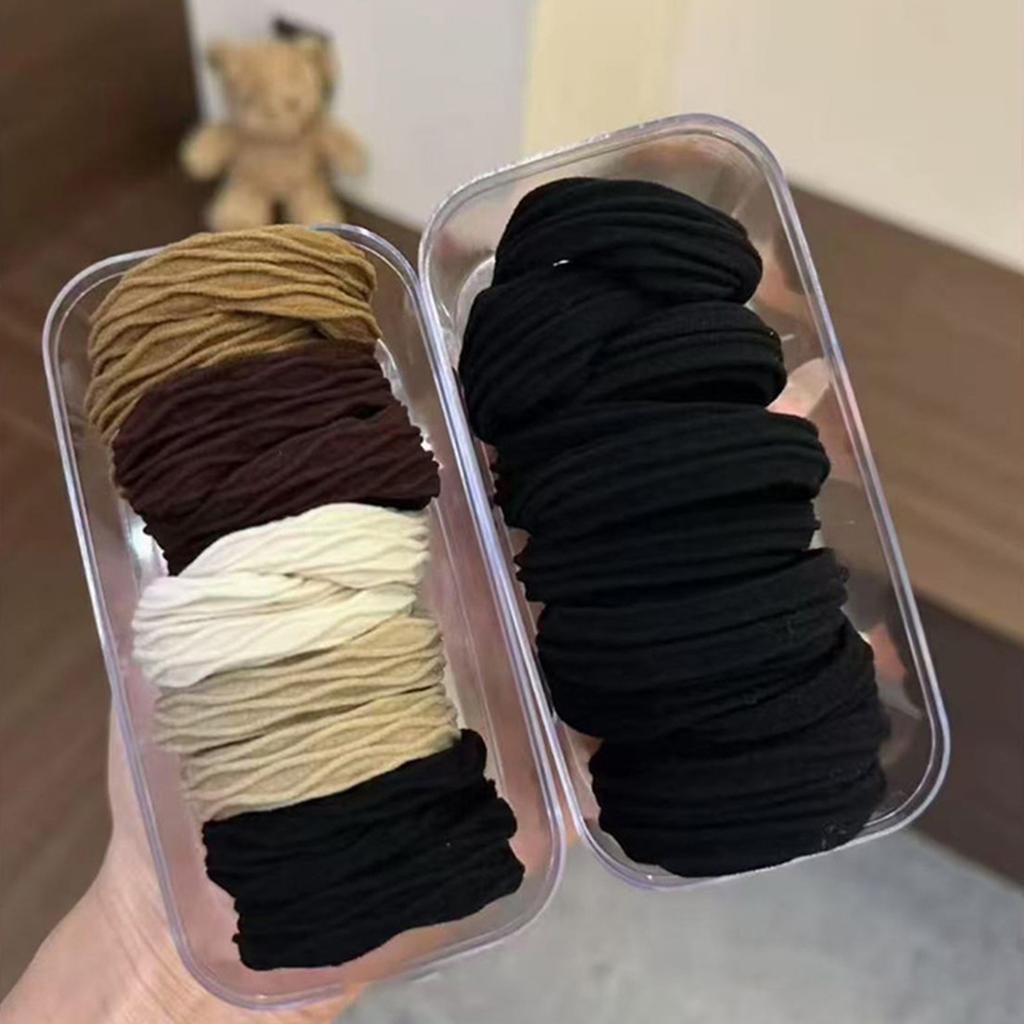 High Elasticity Hair Scrunchies For Women And Kids Soft Anti-Slip Hair Ties For Ponytails Buns Multiple Colors1/2/3 boxes