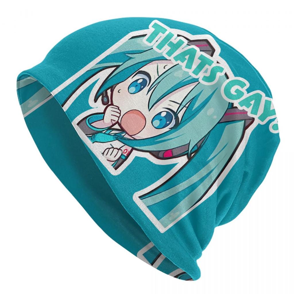 Hatsune Miku Chemo Beanie Unisex Women Winter Wear Skullies Caps Bonnet Knitted Hat