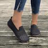 Spring New Solid Color Pointed Flat Bottom Flat Heel Soft Sole Single Shoes Casual Breathable Women's Shoes Hollow Knitted Shoes
