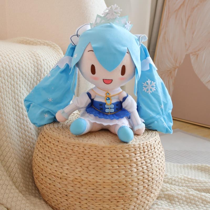 32-35cm Kawaii Japanischer Anime Plüschtier Stofftier Hatsune Miku Plüschpuppe Weiches Kissen Zukunfts-Puppe Niedliches Geburtstags-Weihnachtsgeschenk Für Kinder