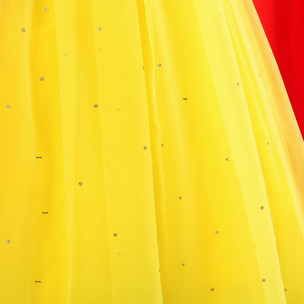 Girls' Summer Puff Sleeve Princess Dress - Snow White & Frozen Theme Net Yarn Dress