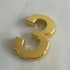 3.9-Inch Abs Door Plate Electroplated Digital Number Signage Hotel Hotel Street Digital House Number Gold Silver Black Bronze