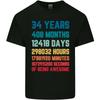 34th Birthday 34 Year Old Mens Light Cotton T-Shirt Unisex T-Shirt