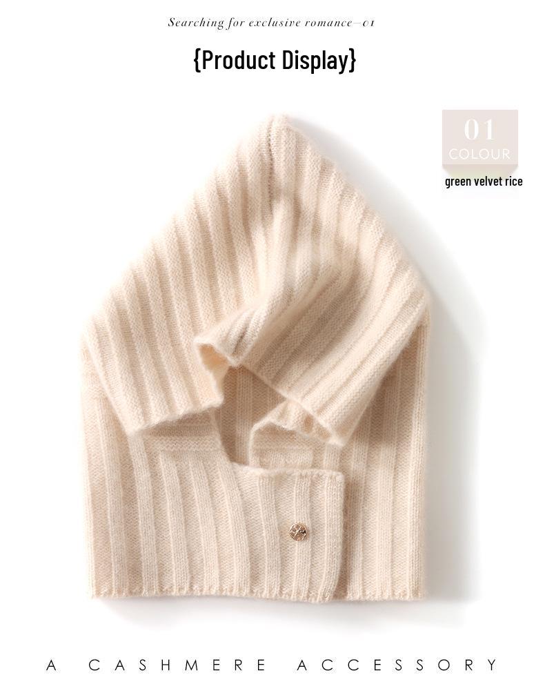 2025 Autumn/Winter Unisex Cashmere Wool Hat for All Ages - Warm, Casual Head Covering
