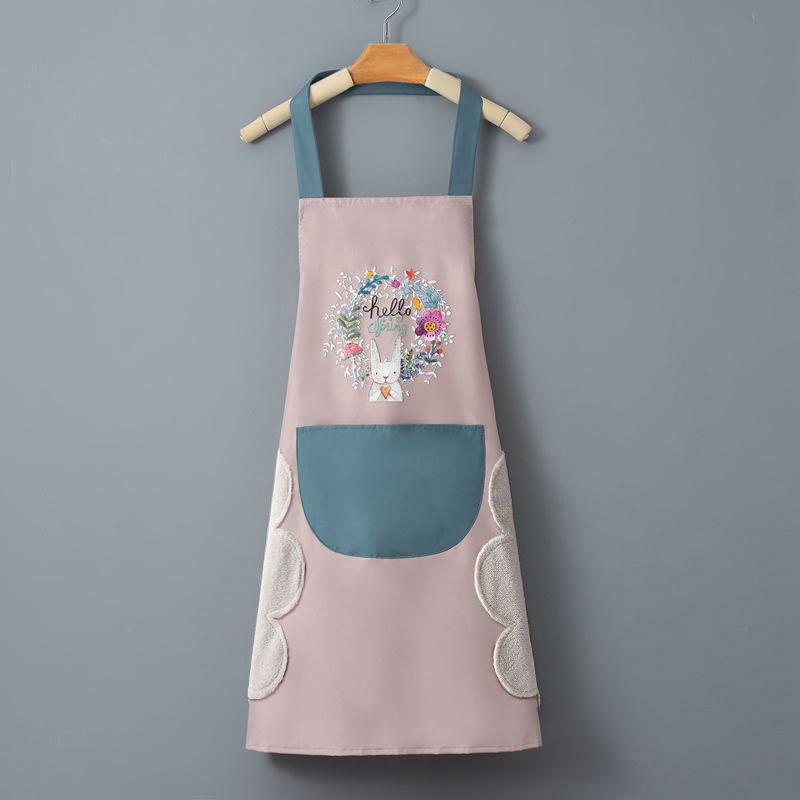 Kitchen Household Cooking Apron Men Women Oil-Proof Waterproof Adult Waist Fashion Coffee Overalls Apron Kitchen Supplies